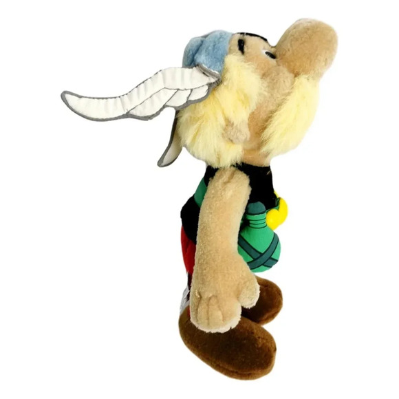 Asterix Doll Gaul Cartoon Stuffed  11 in Plush Germany 1994 Vintage 90s - Picture 2 of 9